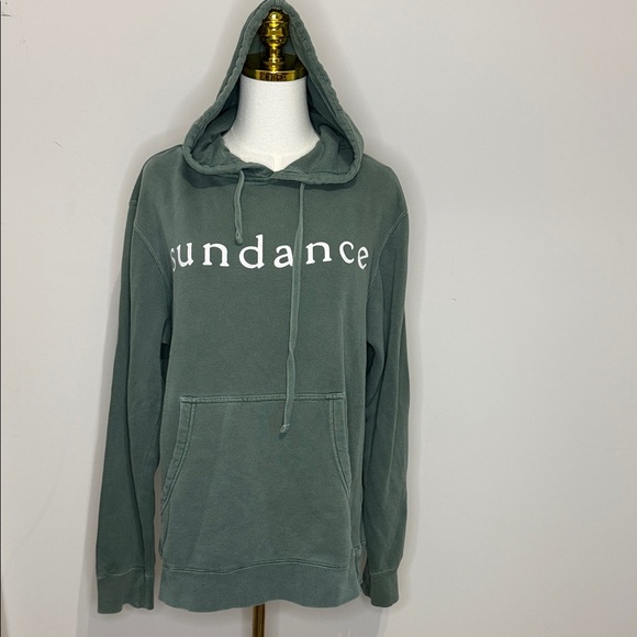 SUNDANCE Size S Unisex Green Hooded Hoodie Pullover Sweatshirt - Picture 1 of 14
